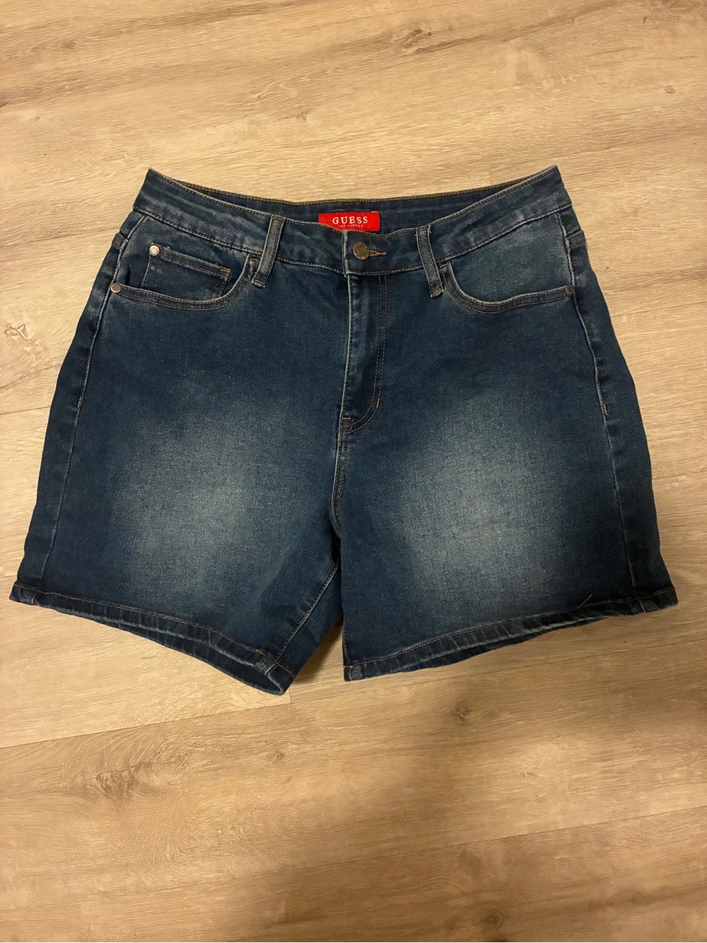 GUESS Women's Indigo Washed Denim Shorts